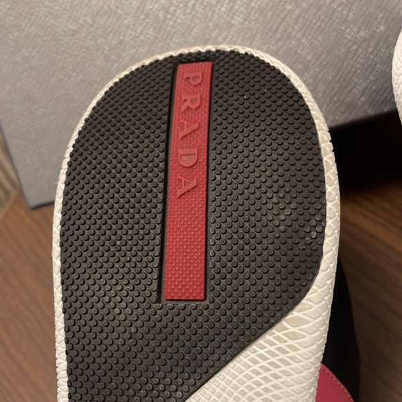 Prada Calzature Donna *3E6322 Nero Orange - *NYLON 2* size 40 - Picture 9 of 17